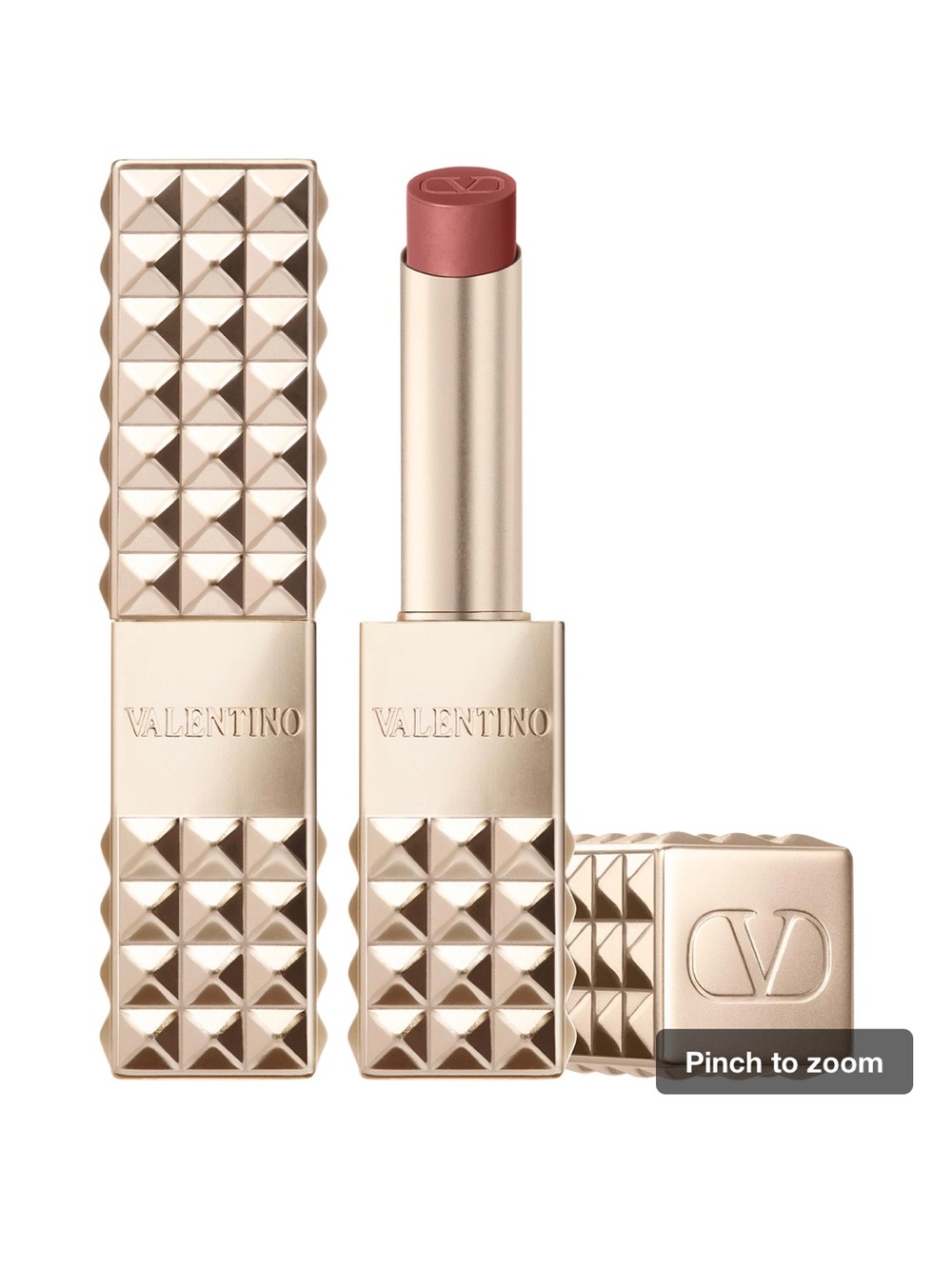 NWT Valentino authentic lipstick spike buttery matte color 134R new in box